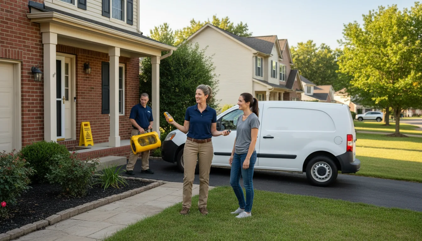 Residential water damage restoration in Mccomb, MS